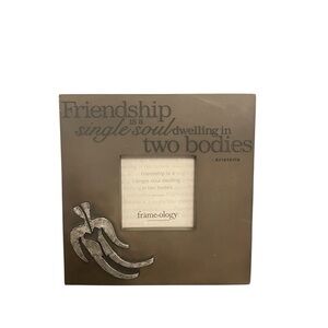 Frame Ology "Friendship is a Single Soul Dwelling in two Bodies" Picture Frame